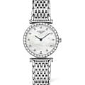 Longines Longines La Grande Classique L4.341.0.80.6  L43410806 кварцевые женские часы  перламутровый циферблат, браслет нержавеющая сталь — вид спереди