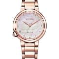 Citizen Citizen Citizen L EM0912-84Y  EM0912-84Y кварцевые женские часы  перламутровый циферблат, браслет нержавеющая сталь с ip-покрытием — вид спереди