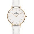Daniel Wellington Daniel Wellington Petite Bondi DW00100249  DW00100249 кварцевые женские часы  белый циферблат, браслет кожаный — вид спереди