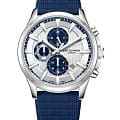 Lee Cooper Lee Cooper LC08183.339  LC08183.339 кварцевые мужские часы  серебристый циферблат, браслет каучук — вид спереди
