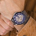 Wainer Wainer Masters Edition WA.25511-B механические мужские часы часы, крупный план синий циферблат