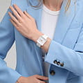 Часы Swatch Square Bioceramic Standard SO34W700 фото 10
