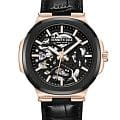 Kenneth Cole Kenneth Cole Automatic KCWGX0046204  KCWGX0046204 механические мужские часы  черный циферблат, браслет кожаный — вид спереди