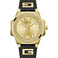 Guess Guess Sport GW0617L5  GW0617L5 кварцевые женские часы  золотой циферблат, браслет силикон — вид спереди