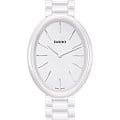 Rado Rado Esenza Ceramic Touch R53092012  R53092012 кварцевые женские часы  белый циферблат, браслет высокотехнологичная керамика — вид спереди