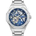 Kenneth Cole Kenneth Cole Automatic KCWGY0058901  KCWGY0058901 механические мужские часы  синий циферблат, браслет нержавеющая сталь — вид спереди