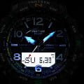Casio Casio Pro Trek PRT-B50-1DR (PRT-B50-1) кварцевые мужские часы часы, крупный план черный циферблат