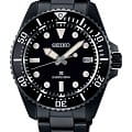 Seiko Seiko Prospex Sea SNE599P1 Sea SNE599P1 кварцевые мужские часы  черный циферблат, браслет нержавеющая сталь с pvd-покрытием — вид спереди