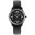 Jacques Lemans Jacques Lemans 1-1633F  1-1633F кварцевые женские часы  черный циферблат, браслет кожа + текстиль — вид спереди