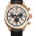 Aviator Aviator Airacobra V.2.25.2.173.4  V.2.25.2.173.4 кварцевые мужские часы  белый циферблат, браслет кожаный — вид спереди