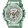 Casio Casio G-Shock GMA-S120GS-3ADR (GMA-S120GS-3A)  GMA-S120GS-3A электронные женские часы  зеленый циферблат, браслет пластик — вид спереди