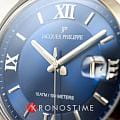 Jacques Philippe Jacques Philippe Infinitum JPQGS338337V2 кварцевые мужские часы часы, крупный план синий циферблат
