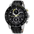Seiko Seiko Sportura SSC361P1  SSC361P1 кварцевые мужские часы  черный циферблат, браслет 18-каратное желтое золото — вид спереди