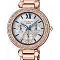 Casio Casio Sheen SHE-3061PG-7B  SHE-3061PG-7B кварцевые женские часы  перламутровый циферблат, браслет 18-каратное желтое золото — вид спереди