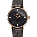 Rado Rado Coupole Classic R22865755 Classic R22865755 механические женские часы  черный циферблат, браслет кожаный — вид спереди