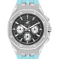 Beverly Hills Polo Club Beverly Hills Polo Club Quartz BP3624X.350  BP3624X.350 кварцевые мужские часы  серый циферблат, браслет каучук — вид спереди