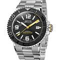 Epos Epos Diver 3441.131.20.55.30  3441.131.20.55.30 механические мужские часы  черный циферблат, браслет нержавеющая сталь — вид спереди