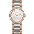 Rado Rado Centrix Diamonds R30218923  R30218923 кварцевые женские часы  перламутровый циферблат, браслет нержавеющая сталь с pvd-покрытием — вид спереди